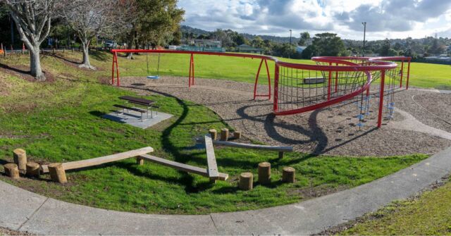 Looking for a custom built playground? Look no further as Playco is here to help! 
We custom built this new space at Green Bay Domain in Auckland with a Rainbow Swing Net structure.

#expertsatplay #playstartshere #playground #playgroundauckland #netstructure #netplayground #netplay